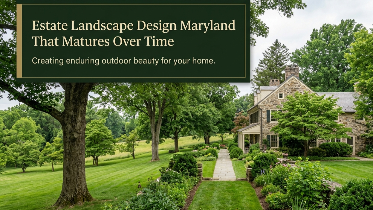 Estate Landscape Design Maryland That Matures Over Time