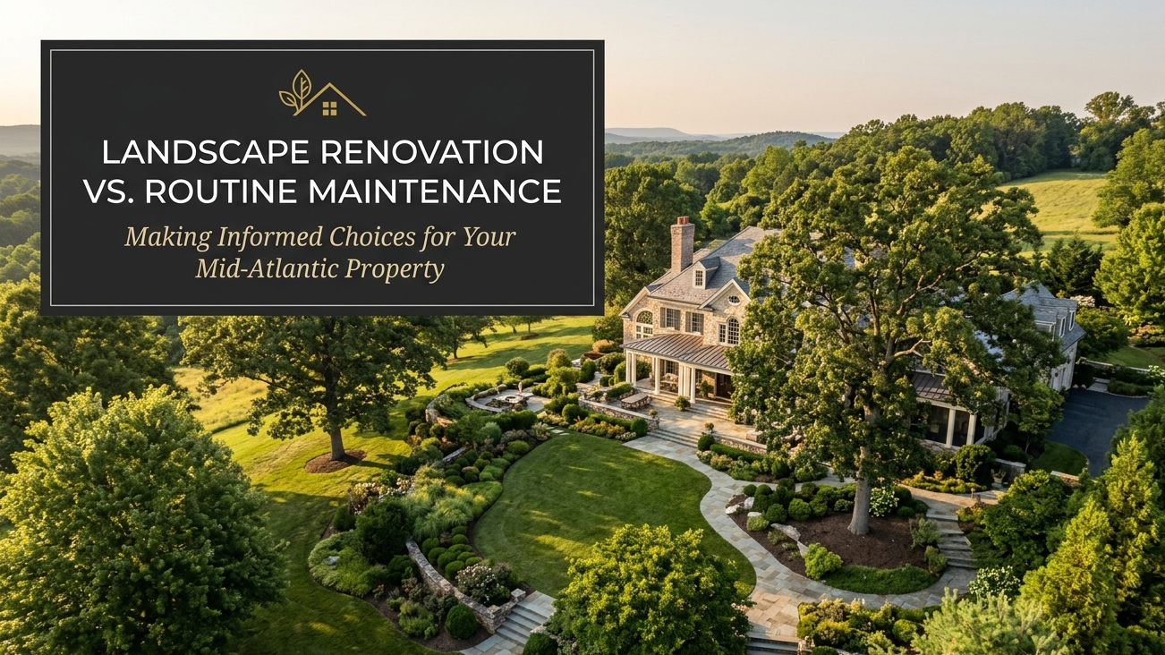 How to Tell If Your Harford County Landscape Needs Renovation vs. Routine Maintenance