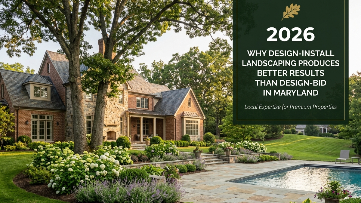 Why Design-Install Landscaping Produces Better Results Than Design-Bid in Maryland