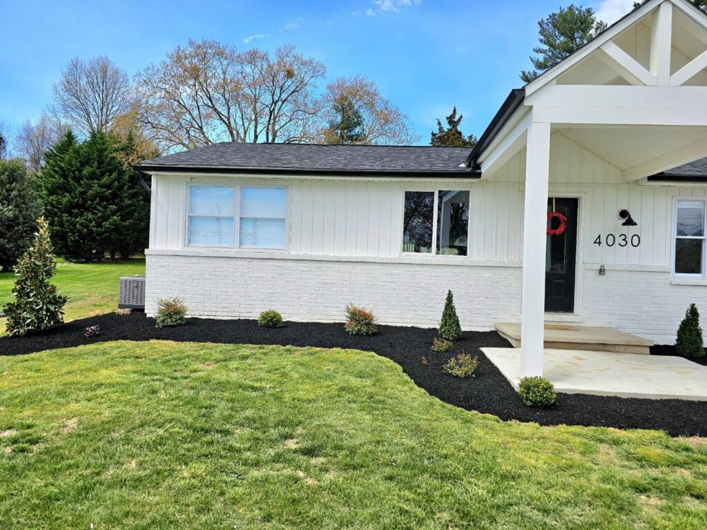 Completed landscape installation by Oakfield Landscaping