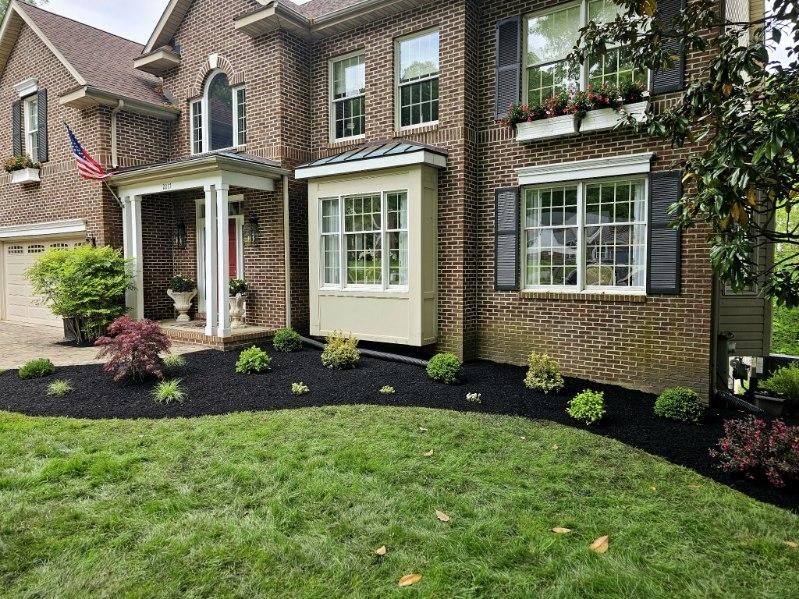 After: renovated landscape by Oakfield Landscaping