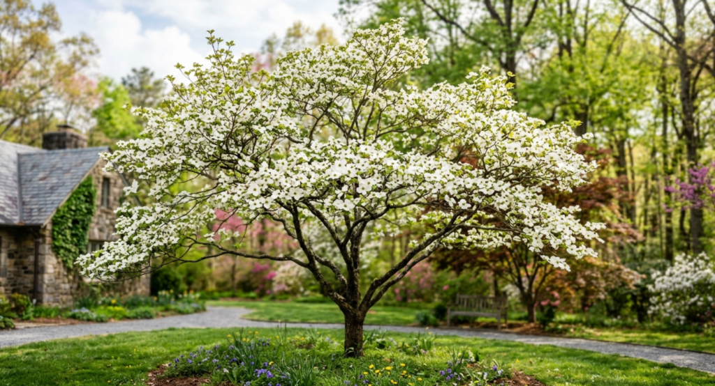 Flowering Dogwood tree in bloom
