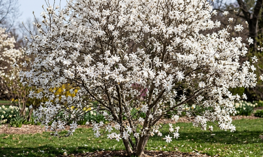 Star Magnolia Tree in bloom